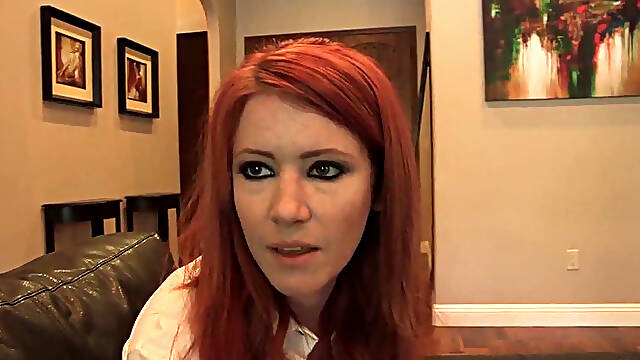 Foxy redhead vixen once again seduces a partner who wants her lesbian loins -