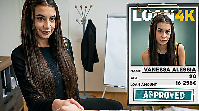 Stanley Johnson seduces and licks Vanessa Alessia's tight pussy up close