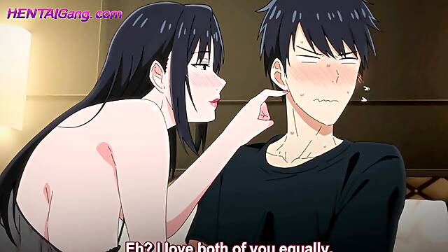 Horny Mom Lacting In Front of Stepson - HENTAI Family Sex