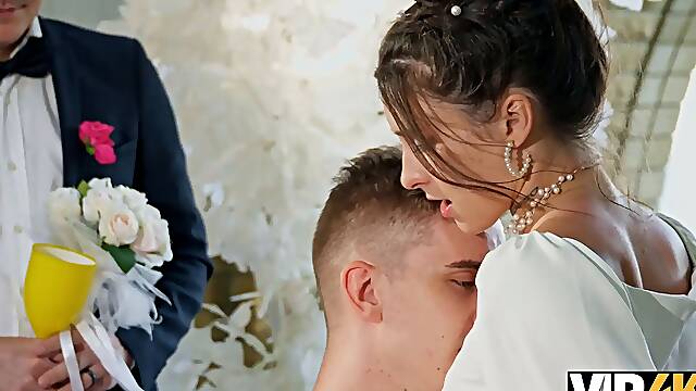 Vip4k. bride was fucked hard and got buttfuck internal cumshot while guests were witnessing