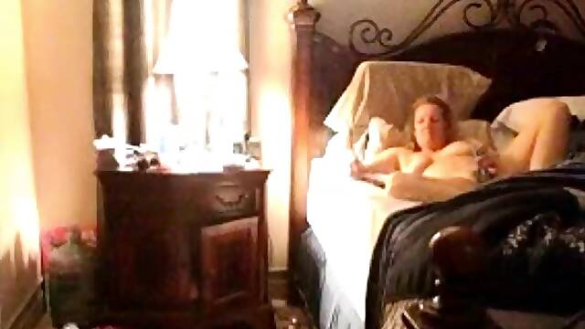 Stepmom 52 watches porn and masturbates (hidden)