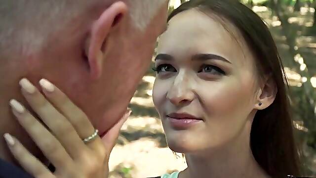 Old Man Cums in Teen Pussy