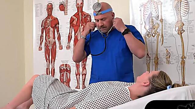 DILF Doctor Spike Irons and Sofie Marie Tag Team Horny Lala Tada