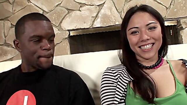 Oriental Teen 18+ Leilani Takes On 2 Biggest Ebony Salamis