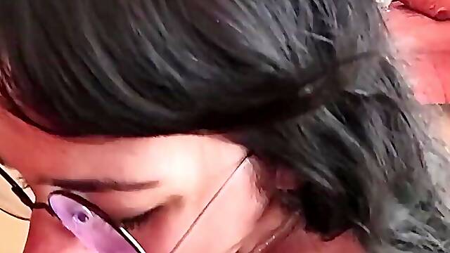 Casting for secretary position. Cum in face. dirty talk. Amateur milf blowjob