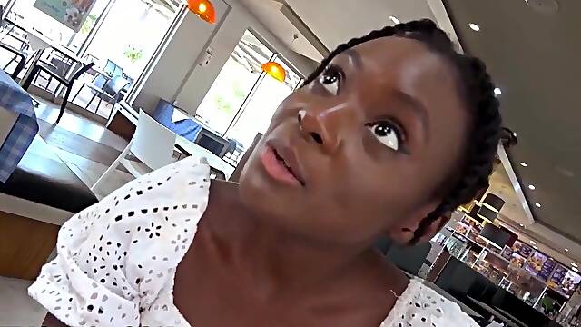 Super Taut Black Cunt Pounded POV By Large White Schlong Boyfriend Outdoors