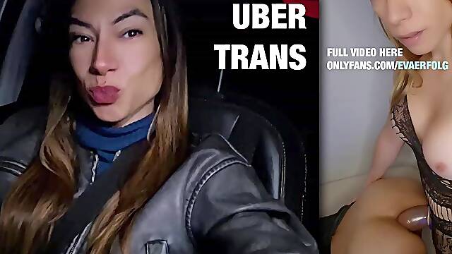 Trans gal fakes being an Uber driver to smash cute boyz