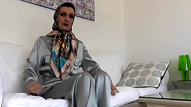 Your Step-stepmothers New Satin Scarves Turn You on! Everything Is so Beautifully Shiny! Lady Victoria Valente