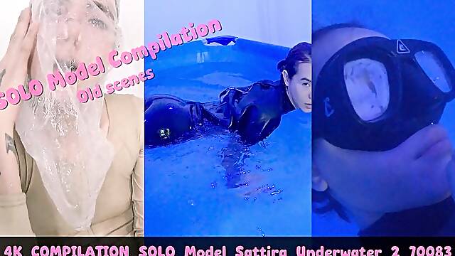 4K COMPILATION Solo model Sattira underwater 2 70083