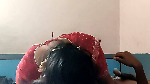 Desi Telugu Wife Present Gift on Husband Birthday Party - 2