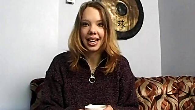 Kinky  amateur with tattoo in stockings giving a racy blowjob before getting a sensational anal drill